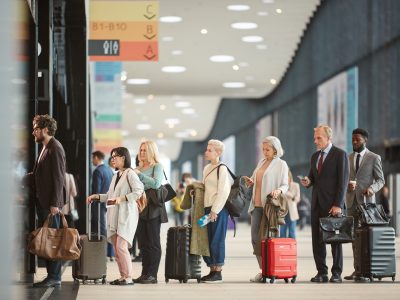 Queue At Airport Customs